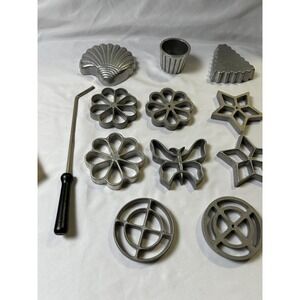 Mid-Century 1950s–60s American-made Scandinavian-style Rosette & Timbale Molds